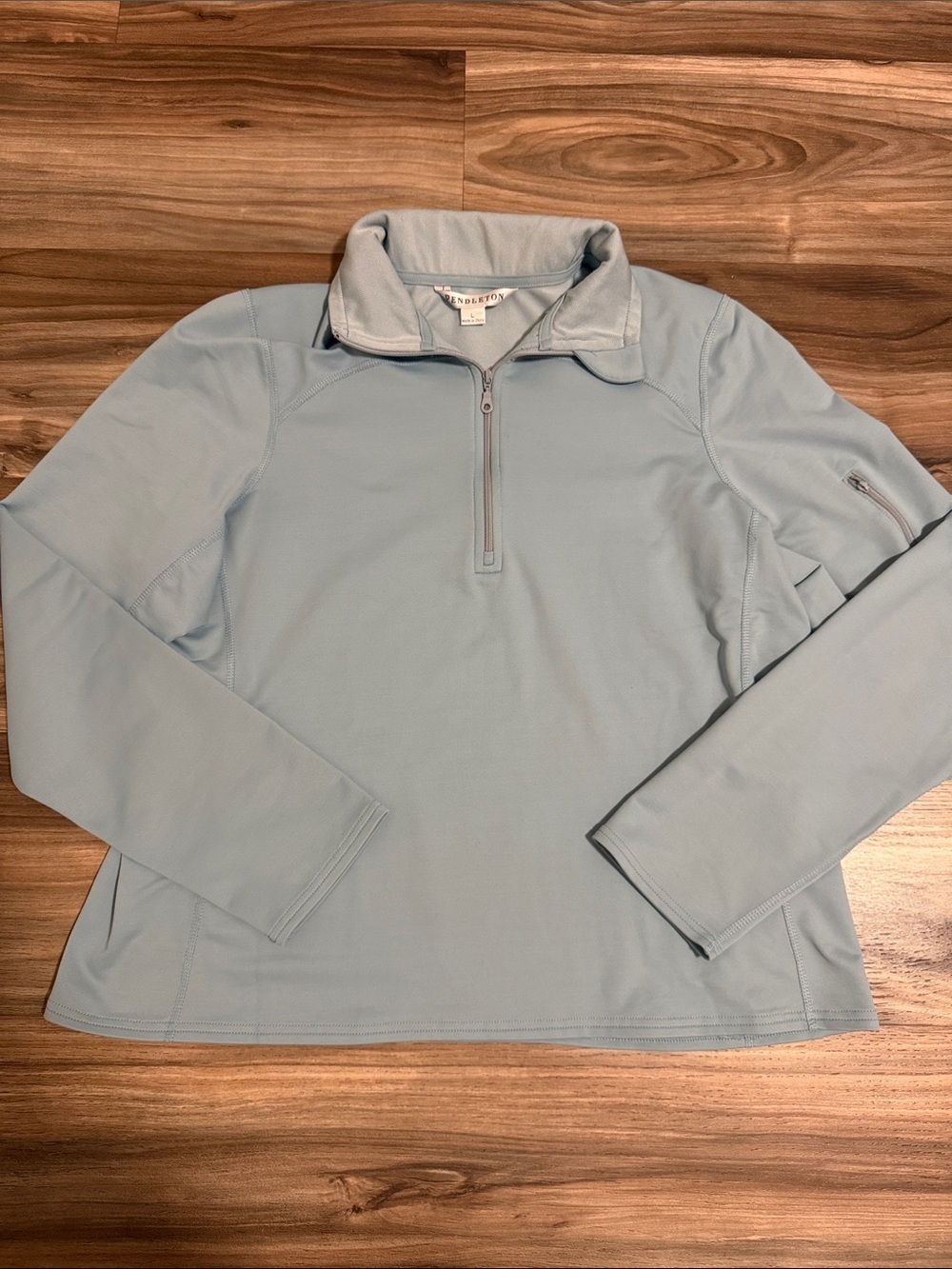 Pendleton 1/4 Zip Performance Pullover Women’s Sz. L Blue Golf Preppy Outdoors